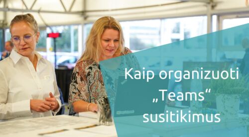 Kaip organizuoti „Teams“ susitikimus